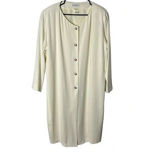 Vintage  ROUIE dress, women size 20.Partial button front,long sleeve,maxi